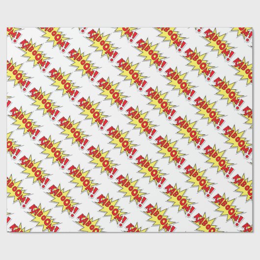 Comic Book Wrapping Paper Cadeaupapier (Vlak)