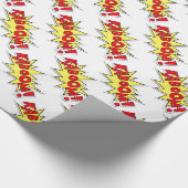 Comic Book Wrapping Paper Cadeaupapier (Hoek)