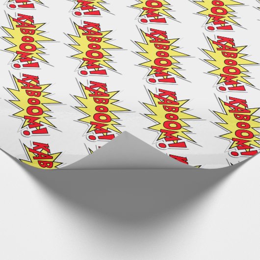 Comic Book Wrapping Paper Cadeaupapier (Hoek)