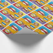 Comic Book Wrapping Paper Cadeaupapier (Hoek)