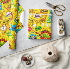 Comic Book Wrapping Paper Cadeaupapier