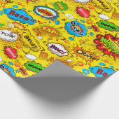 Comic Book Wrapping Paper Cadeaupapier (Hoek)