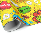 Comic Book Wrapping Paper Cadeaupapier (Rol Hoek)