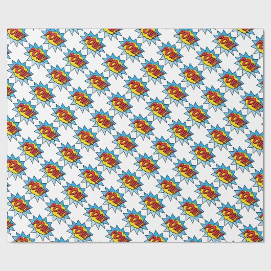 Comic Book Wrapping Paper Cadeaupapier (Vlak)
