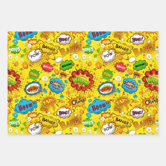 Comic Book Wrapping Paper Set (Voorkant 3)