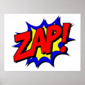 Comic Book Zap Poster (Voorkant)