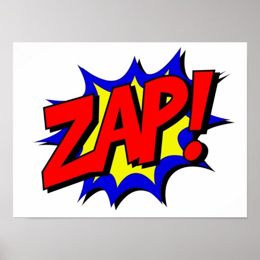 Comic Book Zap Poster (Voorkant)