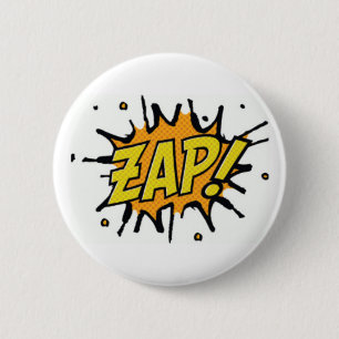 Comic Books Superheld Zap Button