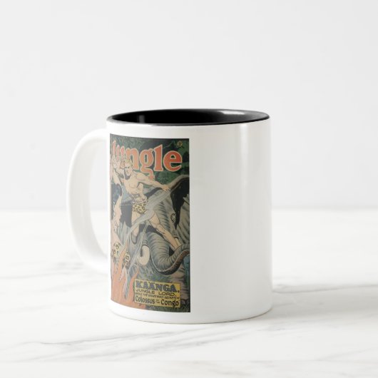 Comic Books - Tarzan - Elephant Oerwoud Boy - Swam Tweekleurige Koffiemok (Voorkant links)
