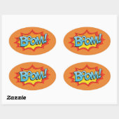 Comic Boom! Ovale Sticker (Vel)