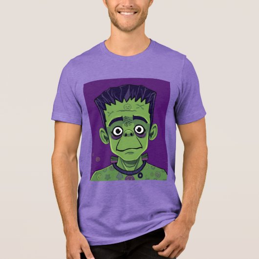 Comic Boy Frankenstein Triblend T-shirt (Voorkant)