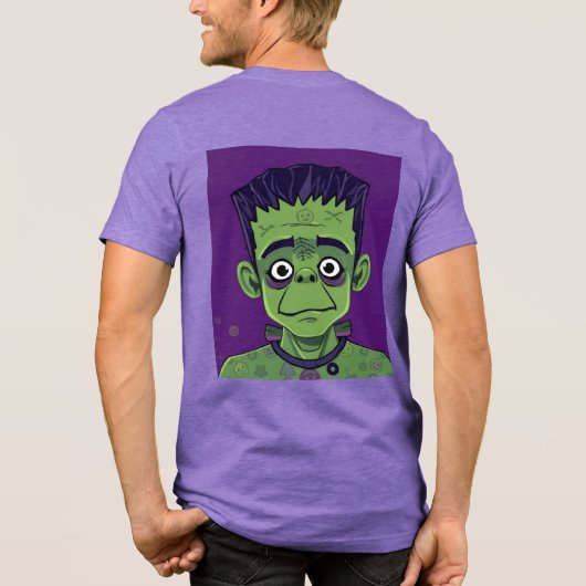 Comic Boy Frankenstein Triblend T-shirt (Achterkant)