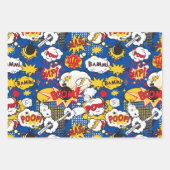 Comic Bubbels  Inpakpapier Vel (Voorkant)