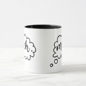 Comic Bubble Meh Coffee Mok (Midden)