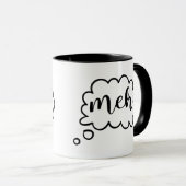 Comic Bubble Meh Coffee Mok (Voorkant rechts)
