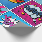 Comic Bubbles set. Expressies Bom, Cool, Pow, Oop Cadeaupapier (Hoek)