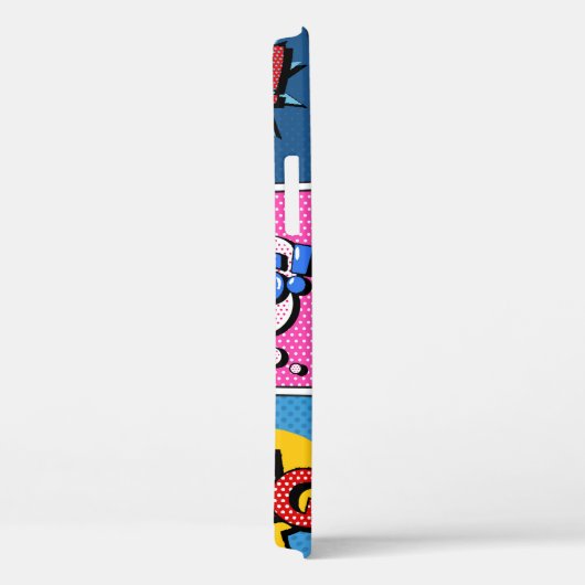 Comic Bubbles set. Expressies Bom, Cool, Pow, Oop Case-Mate iPhone Case (Achterkant / Rechts)