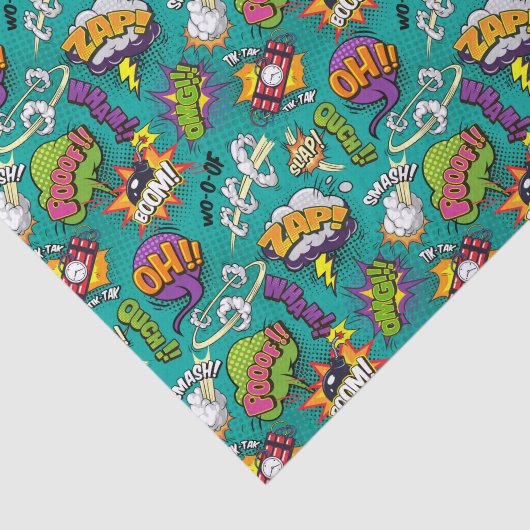 Comic Bubbles Tissuepapier (Detail)