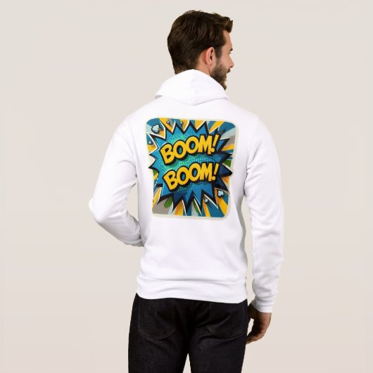 Comic Burst Energy Hoodie (Achterkant volledig)