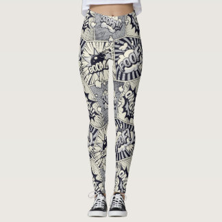Comic Callouts-Leggings Leggings