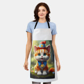 Comic Cat Home & Keuken Collectie Schort (Gedragen)