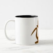 Comic Cat Vector Illustratie Mok (Links)