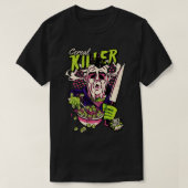 Comic Cereal Killer Graandoos Grappige Horror 2 T-shirt (Design voorkant)