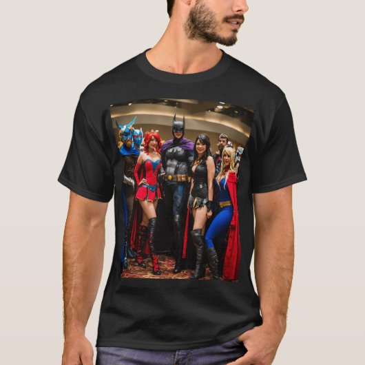 : "Comic Con Crew: Mannen T-shirt (Voorkant)