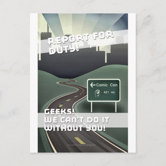 Comic Con Movie Poster Briefkaart (Voorkant)
