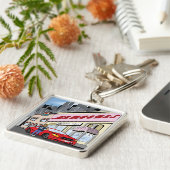 Comic Design van de Commissie Sleutelhanger (Zijkant)