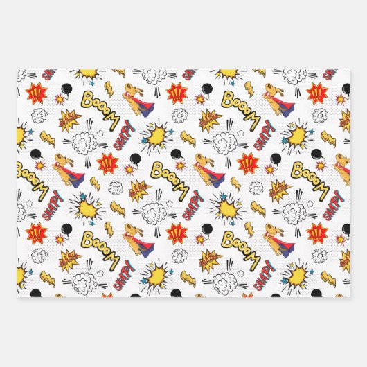 Comic Drawing patroon Inpakpapier Vel (Voorkant 2)