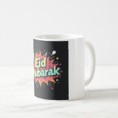 Comic Eid Mubarak Ontploffingsontwerp Koffiemok (Voorkant rechts)