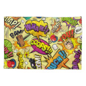 Comic Elements Kleurrijke Patroon Kussensloop (Achterkant)