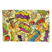 Comic Elements Kleurrijke Patroon Kussensloop (Voorkant)