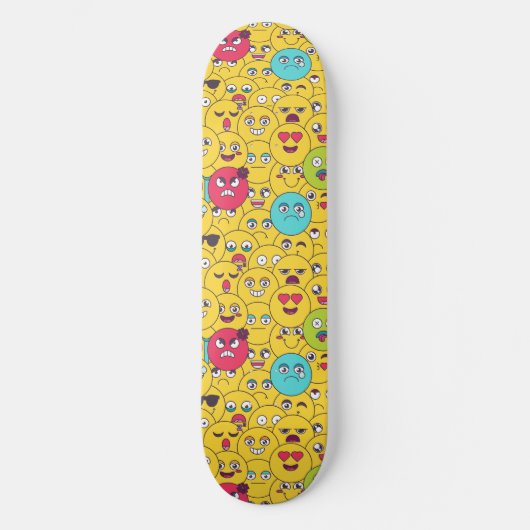 Comic Emoji Persoonlijk Skateboard (Voorkant)