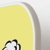 Comic explosion callout typografie kunst pickleball paddle (Links Detail)