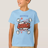 Comic explosion callout typografie kunst t-shirt (Voorkant)