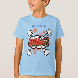 Comic explosion callout typografie kunst t-shirt
