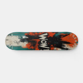 Comic Explosion Pop Art Skateboard - Bold 'WOW!' (Horizontaal)