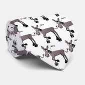 Comic ezel mozaïek met witte achtergrond stropdas (Opgerold)