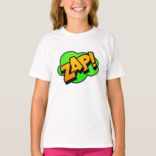 Comic Font Zap T-shirt (Voorkant)