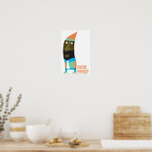 Comic Frenzy Gnome Poster (Keuken)