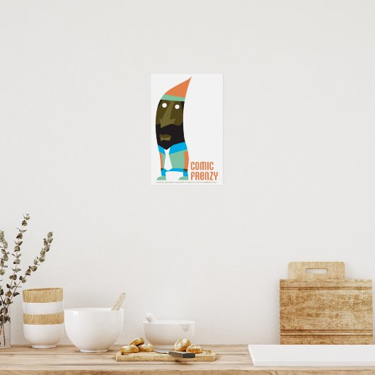 Comic Frenzy Gnome Poster (Keuken)