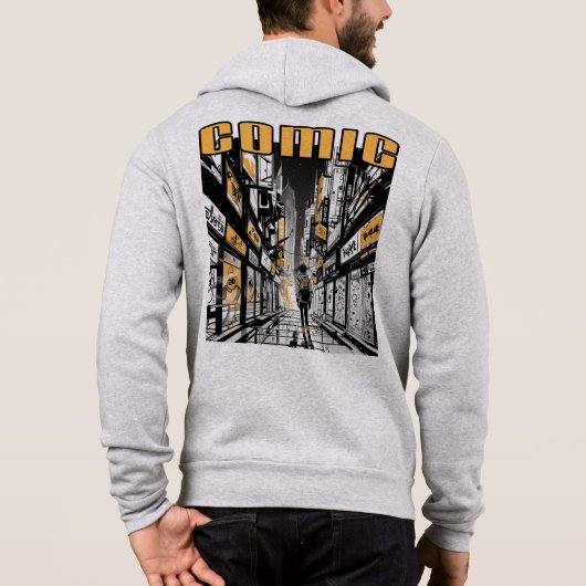 Comic Full Zip Hoodie (Achterkant)
