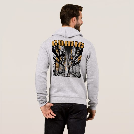 Comic Full Zip Hoodie (Achterkant volledig)