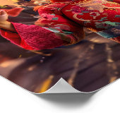 Comic Girl in Dragon Kostuum voor Chinees Nieuwjaa Poster (Hoek)