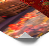 Comic Girl met Porcelain Bowl van Aardbeien bij Poster (Hoek)