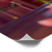 Comic Girl schrijft kalligrafie in mei Poster (Hoek)