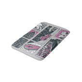 Comic Halloween: leuke illustratie Badmat (Gekanteld)