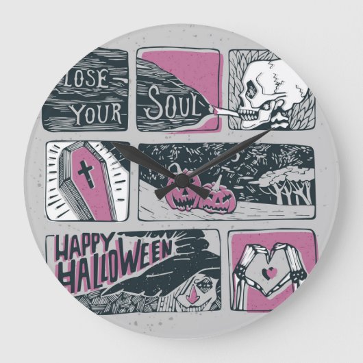 Comic Halloween: leuke illustratie Grote Klok (Voorkant)
